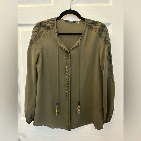 Kobi Halperin Women's Maeve Tie-Neck Silk Blouse - Picture 3 of 8